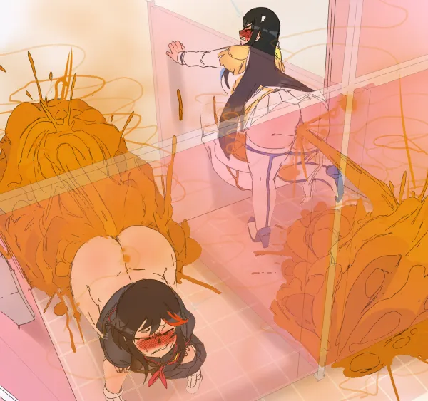 Ryuko and Satsuki Play Battleshits
