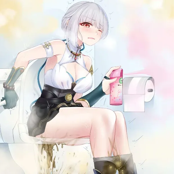 Sanhua Barely Makes It To The Toilet